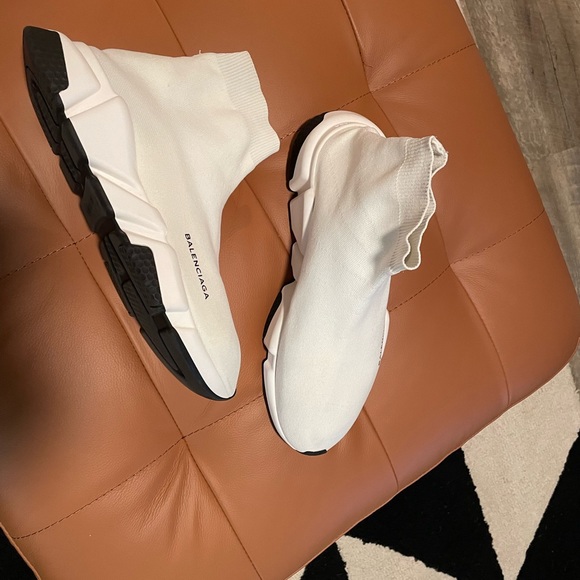 Balenciaga speed trainers in white, size 10 or EU(43) good condition - Picture 5 of 6